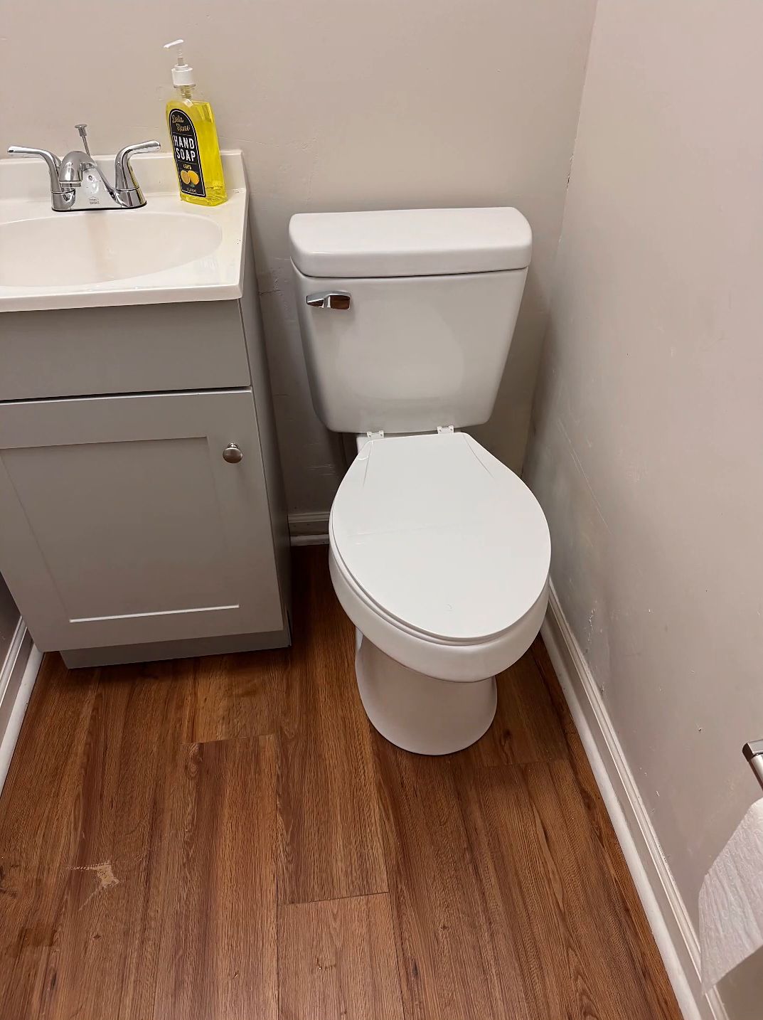 New toilet and vanity install